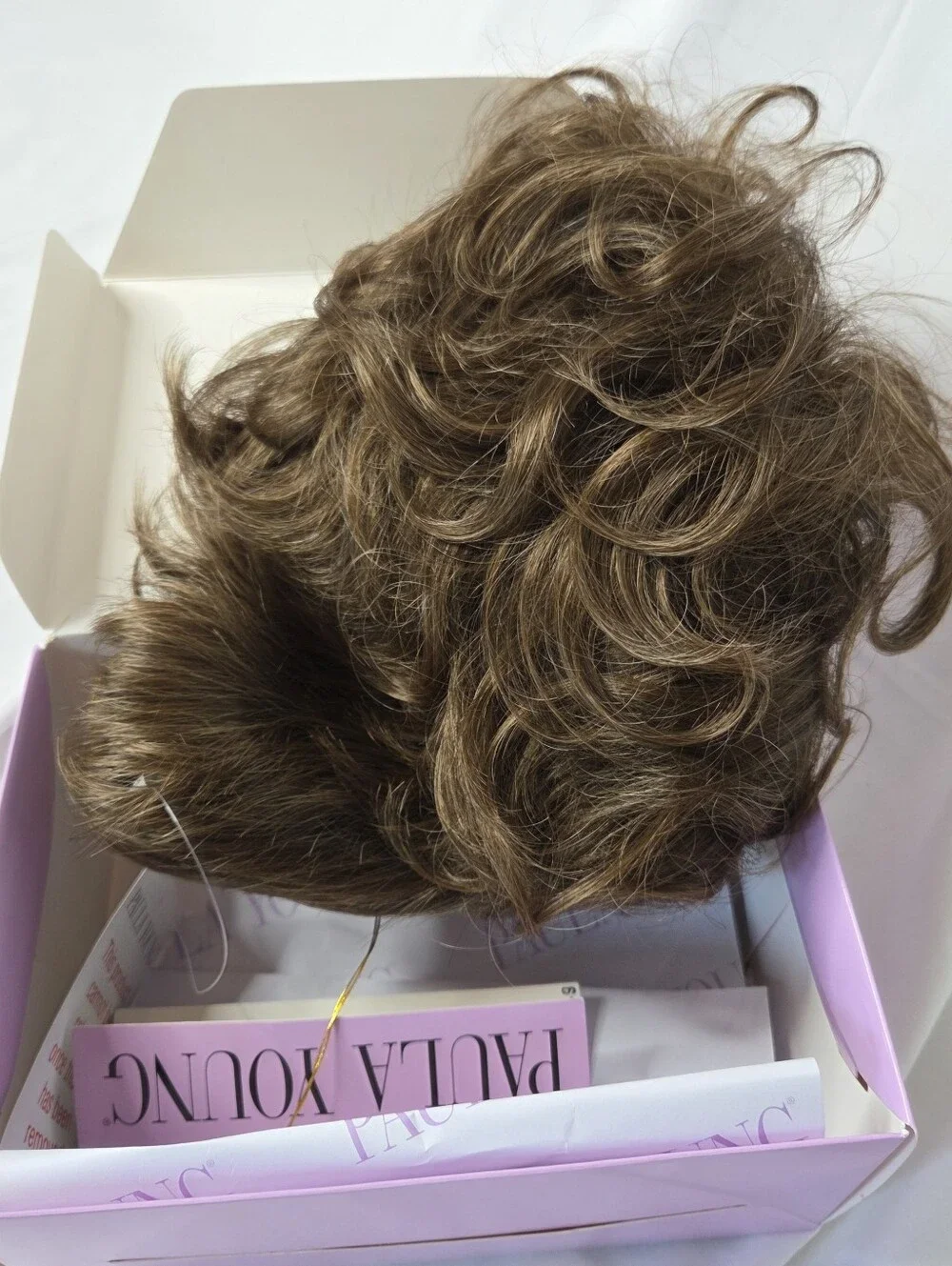 Paula Young Pecan Brown Curly Hairpiece for Women New